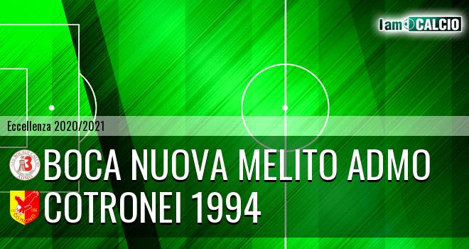 Boca Nuova Melito ADMO - Cotronei 1994