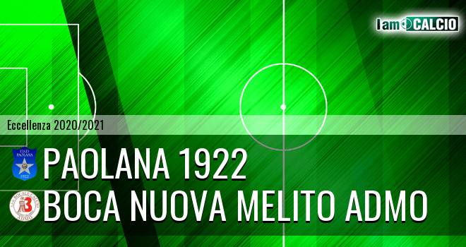 Paolana 1922 - Boca Nuova Melito ADMO