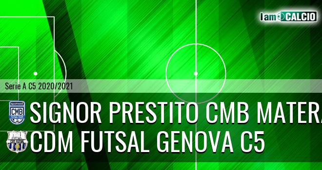 Opificio4.0 CMB Matera C5 - CDM Futsal Genova C5