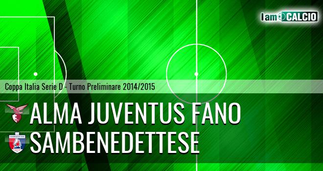 Alma Juventus Fano - Sambenedettese