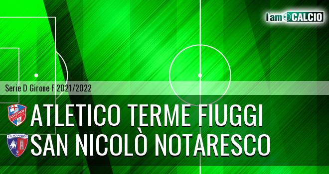 Atletico Terme Fiuggi - Notaresco