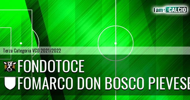 Fondotoce - Fomarco Don Bosco Pievese B