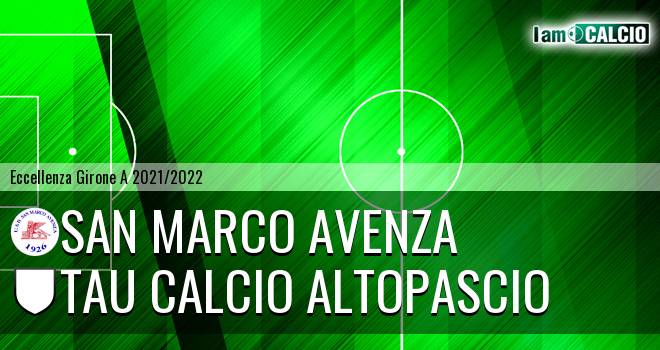 San Marco Avenza - Tau Calcio Altopascio