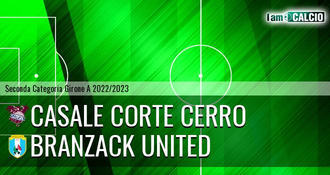 Casale Corte Cerro - Branzack United 3-0. Cronaca Diretta 25/09/2022