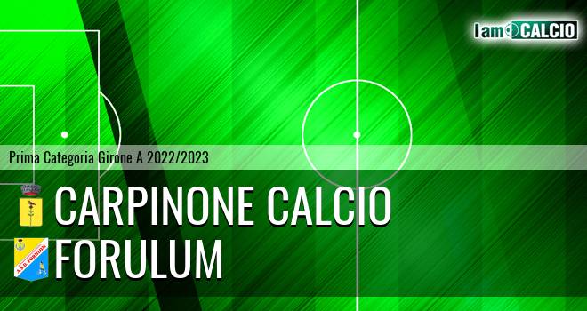 Carpinone Calcio - Forulum 0-0. Cronaca Diretta 08/03/2023