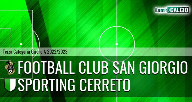 Football Club San Giorgio - Sporting Cerreto