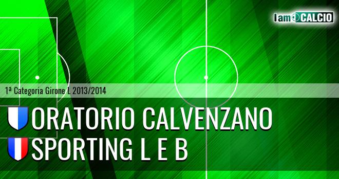 Oratorio Calvenzano - Sporting L E B