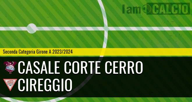 Casale Corte Cerro - Cireggio 2-2. Cronaca Diretta 10/12/2023