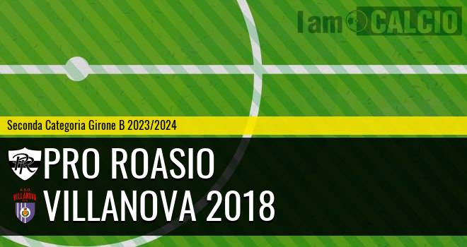 Pro Roasio - Villanova 2018