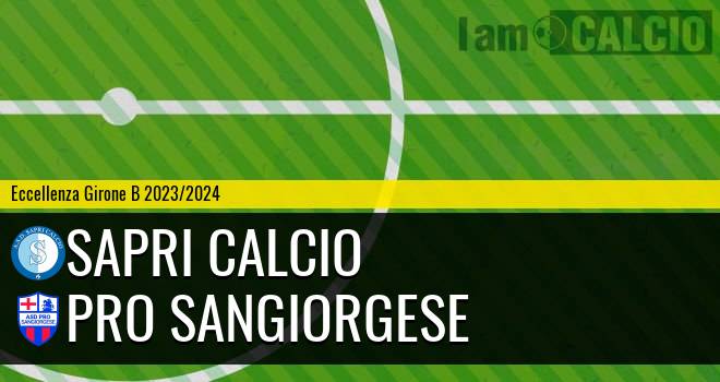 Sapri Calcio - Pro Sangiorgese