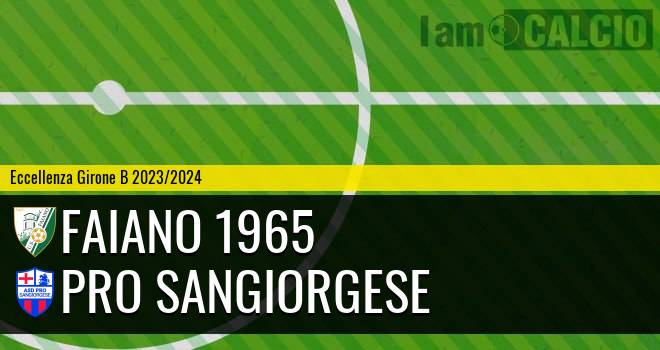 Faiano 1965 - Pro Sangiorgese