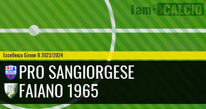 Pro Sangiorgese - Faiano 1965