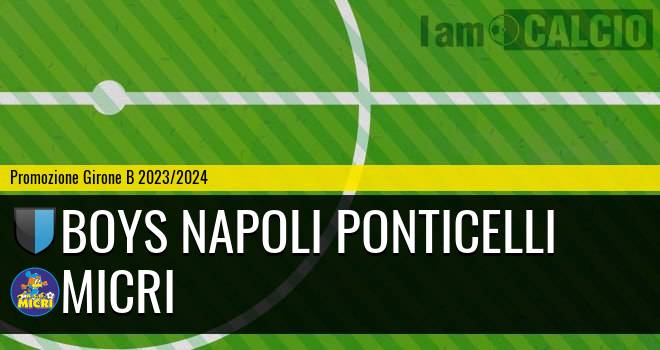 Boys Napoli Ponticelli - Micri