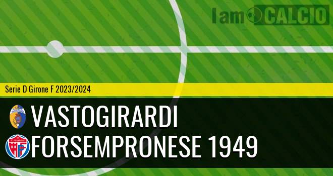 Vastogirardi - Forsempronese 1949 0-0. Cronaca Diretta 11/02/2024