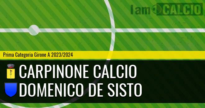 Carpinone Calcio - Domenico De Sisto