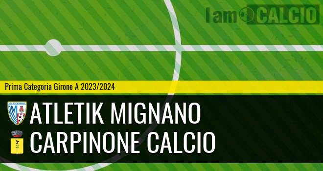 Atletik Mignano - Carpinone Calcio