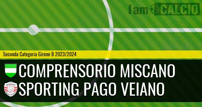 Comprensorio Miscano - Sporting Pago Veiano 1-1. Cronaca Diretta 25/11/2023