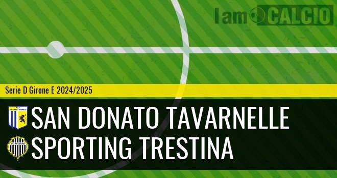 San Donato Tavarnelle - Sporting Trestina