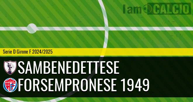 Sambenedettese - Forsempronese 1949