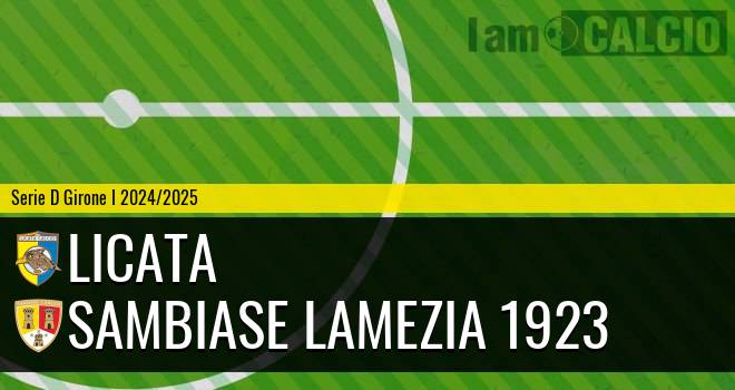 Licata - Sambiase Lamezia 1923