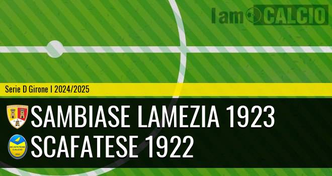 Sambiase Lamezia 1923 - Scafatese