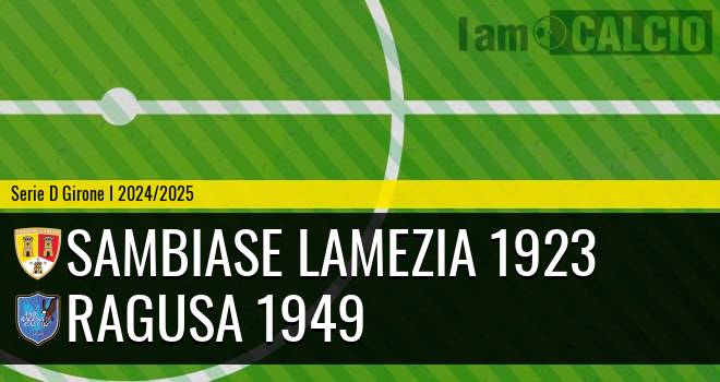 Sambiase Lamezia 1923 - Ragusa 1949