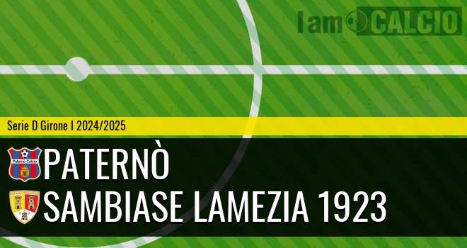 Paternò - Sambiase Lamezia 1923