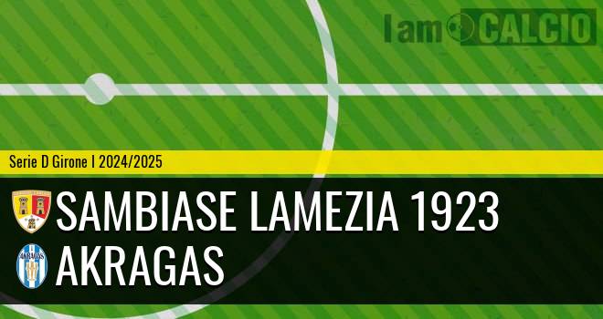 Sambiase Lamezia 1923 - Akragas