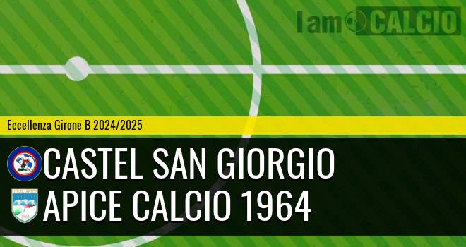 Castel San Giorgio - Apice Calcio 1964