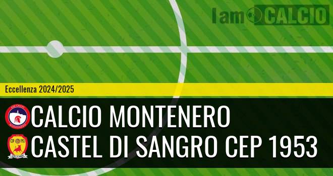 Calcio Montenero - Castel di Sangro CEP 1953