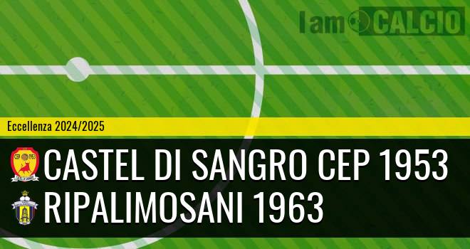 Castel di Sangro CEP 1953 - Ripalimosani 1963