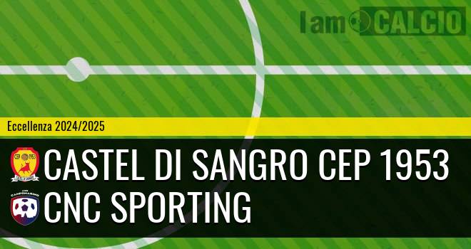 Castel di Sangro CEP 1953 - CNC Sporting