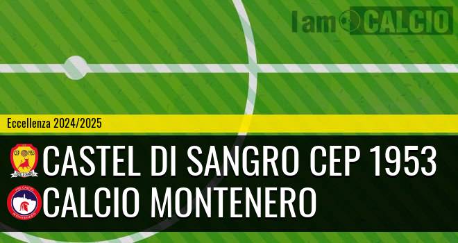 Castel di Sangro CEP 1953 - Calcio Montenero