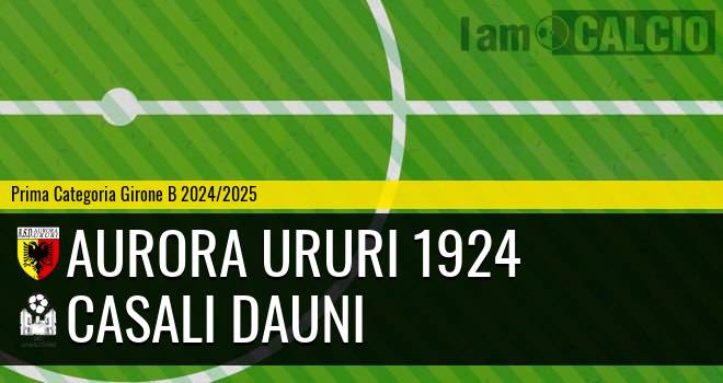 Aurora Ururi 1924 - Casali Dauni