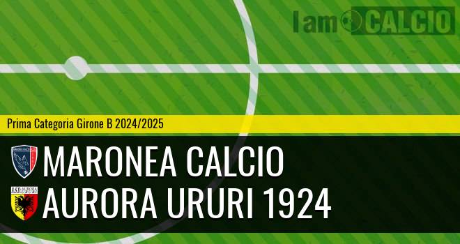 Maronea Calcio - Aurora Ururi 1924