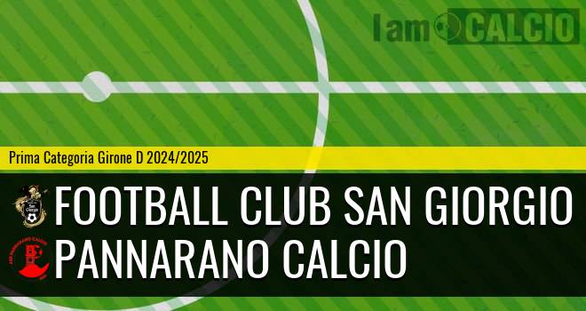 Football Club San Giorgio - Pannarano Calcio