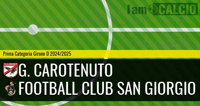 G. Carotenuto - Football Club San Giorgio