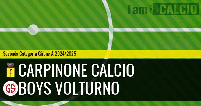 Carpinone Calcio - Boys Volturno