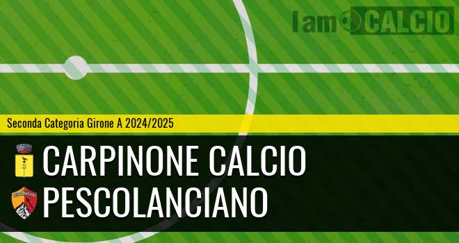 Carpinone Calcio - Pescolanciano