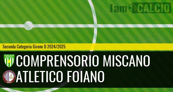 Comprensorio Miscano - Atletico Foiano