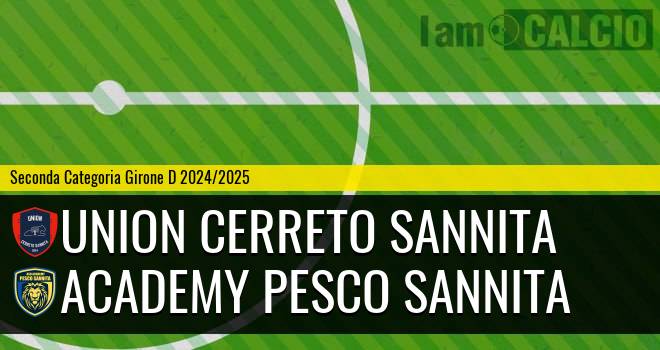 Union Cerreto Sannita - Academy Pesco Sannita