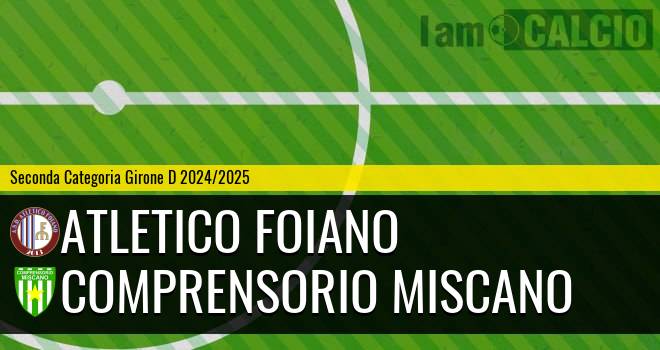 Atletico Foiano - Comprensorio Miscano