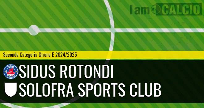 Sidus Rotondi - Solofra Sports Club