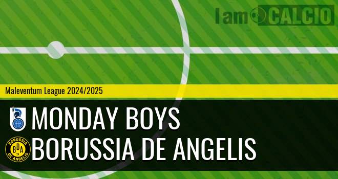 Monday Boys - Borussia De Angelis