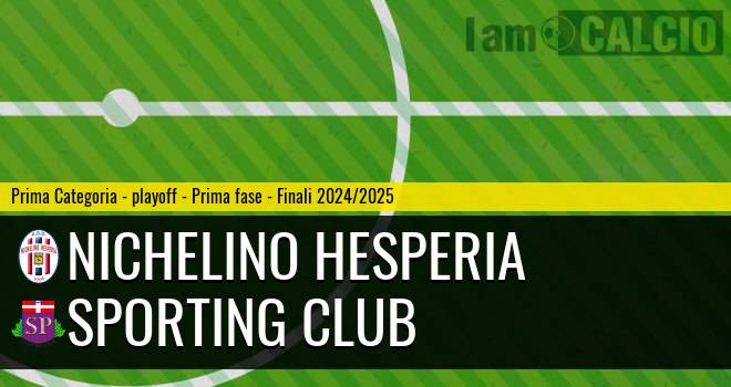 Nichelino Hesperia - Sporting Club