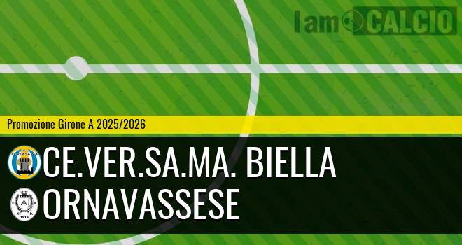 Ce.Ver.Sa.Ma. Biella - Ornavassese 3-0. Cronaca Diretta 14/09/2025