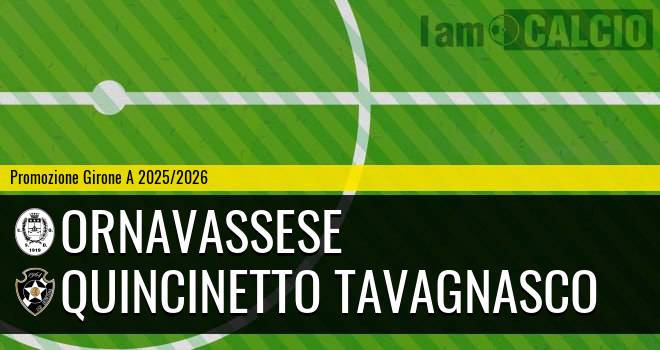 Ornavassese - Quincinetto Tavagnasco 0-1. Cronaca Diretta 21/09/2025