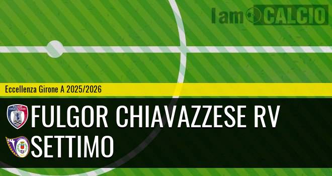 Fulgor Chiavazzese RV - Settimo