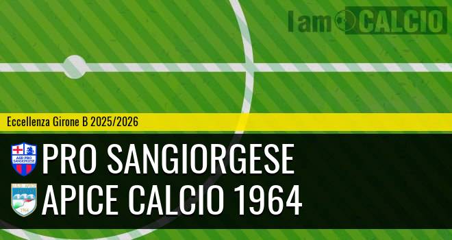 Pro Sangiorgese - Apice Calcio 1964