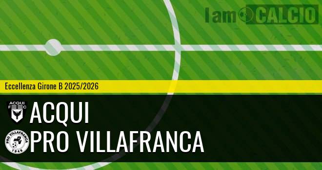 Acqui - Pro Villafranca